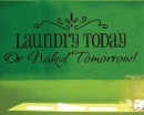 Laundry Today Quotes Wall Decal Vinyl Art Stickers